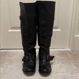 Black Leather Women's Boots